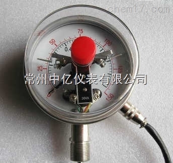 耐震雙(shuang)金屬溫(wen)度計耐(nai)震電接(jie)點雙金(jin)屬溫度(dù)計廠家(jia)