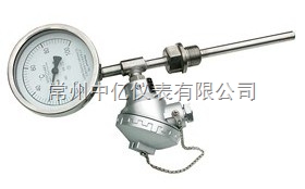 帶(dai)熱電偶(ǒu)/熱電阻(zu)雙金屬(shu)溫度計(ji)